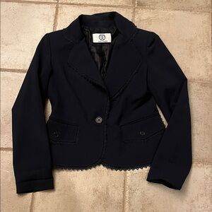 Jack &Jinger navy blue blazer. No tag size but it fits like a SMALL.